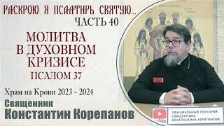 Часть 40 цикла бесед иерея Константина Корепанова "Раскрою я Псалтырь святую..."   (02.10.2023)