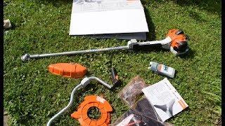 Профессиональный кусторез Stihl FS 490 C-EM распаковка, обзор, пример использования