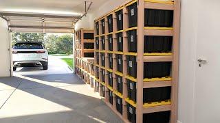 How to Build a 5x4 Garage Tote Rack for 27-Gallon Storage Totes