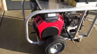 Custom aluminum pressure washer chassis.