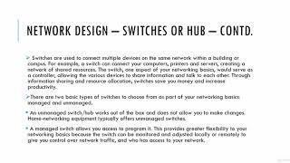 Introduction to Networking & Network Design #1