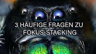 Die 3 HÄUFIGSTEN FRAGEN  über Makro Fokus-Stacking