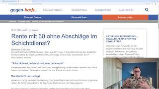 Gerechtigkeit: Rente ab 60 ohne Abschläge für Schwerarbeitende oder nach Schichtdienst gefordert