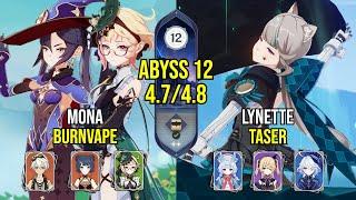 C6 Mona Burnvape & C6 Lynette Taser | Spiral Abyss 4.8 - 4.7 | Genshin Impact