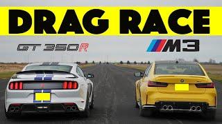 Save The Manuals! 2025 BMW M3 vs Ford Mustang GT350R. Drag and Roll Race