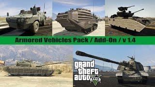 GTA V: Armored Vehicles Pack (Add-On) 1.4 Review /Test Drive/Gameplay