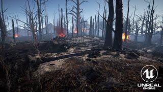 Burning Forest - Unreal Engine 4 - Speed Tree - Megascans