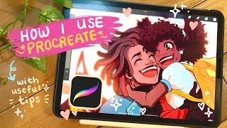 how I use procreate (2022) | my digital art process 