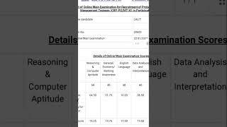 IBPS PO MAINS SCORECARD 2022. First Attempt. #Selected #ibps #ibpspo