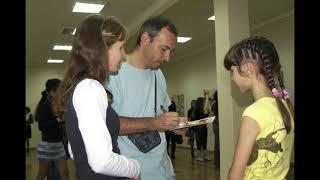 Artist Mario Prencipe at Museum of Fine Arts Komsomolsk on Amur