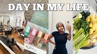 LIVING IN HOUSTON DIARIES | PILATES CLASS, PR UNBOXING, GREEN JUICE, LAVY HAIR + SO MUCH MORE !!