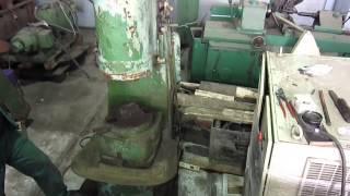 Pneumatic air forging hammer model MA4129 short testing