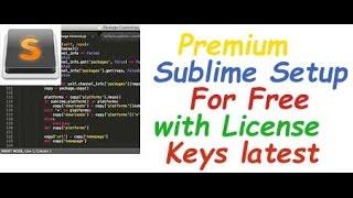 How to get Sublime Text Editor For Free license key Sublime Premium