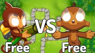 Free Glue Gunner VS. Free Dart Monke