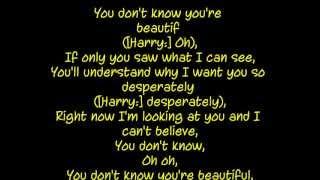 One Direction - What Makes You Beautiful(Lyrics On Screen + Description)