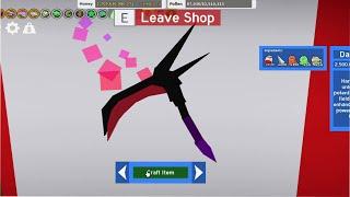 the whole process of grinding for dark scythe | bee swarm simulator