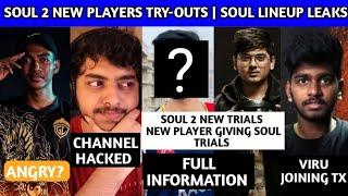 Soul 2 New Player Try-Outs | ClutchGod Angry Reply? | Mortal on Soul New Lineup