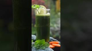 Making  Kale, Celery, and Carrot Juice