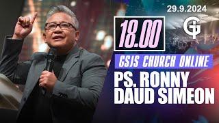 Ibadah Online GSJS 7 - Ps. Ronny Daud Simeon - Pk.18.00 (29 Sept 2024)