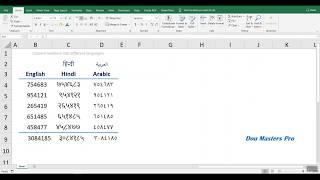 Cool Excel Trick - Convert numbers into different languages