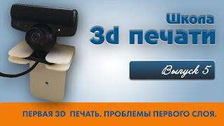 Первая 3d печать. Проблемы первого слоя  и как их решить.