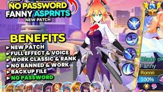 NEW!! Script Skin Fanny Aspirants No Password Mediafire | Full Effect & Voice - New Patch | MLBB