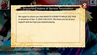 10 Minute Before Naruto x Boruto Ninja Voltage Close Server