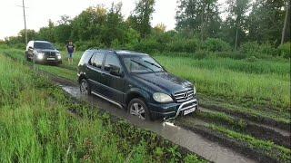 В стоке это предел для Мерседес Ml  W163 vs BMW X5 E53