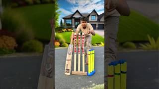 Mini cricket and big MPRT Wooden Cricket kit ki unboxing and testing ￼