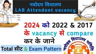 NVS LAB attendant 2024 || 2022 & 2017 में क्या हुआ था compare