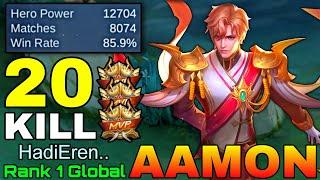 Aamon 85% Win Rate with 8,000+ Matches - Top 1 Global Aamon by HadiEren.. - Mobile Legends