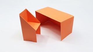 How To Make a Paper Table - Easy Origami Table Making Tutorial