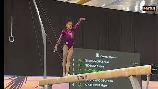 Ekaterina Andreeva Beam Qualification 2023 Russian Cup 13.45