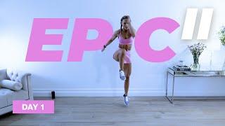 40 Min HIIT + Low Intensity Cardio / No Equipment / No Repeat | EPIC II - DAY 1