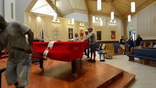 Grand Piano Series' new Fazioli F308 arrives in Naples, Florida.