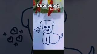 how to draw puppy #kids drawing #sapna's creation