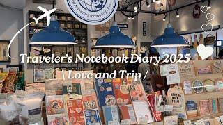 #18 Traveler’s Notebook 2025 New Diary “Love & Trip” l Vlogs at the Traveler’s Factory stores