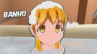 DANDO BANHO NA MINHA LOLI