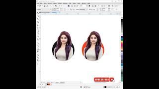 Cutout Design in CorelDraw using Power Clip Effect #skgraphicanimation #powerclip #shortvideo #video