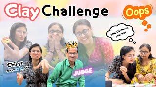 Clay Challenge with Mumma | yeh kya bana diya humne| SAVI SISTERS