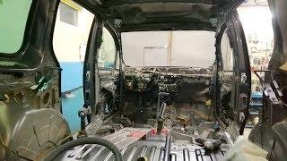 Renault Kangoo. Разборка салона. Снятие торпеды. Вырезка стекла.