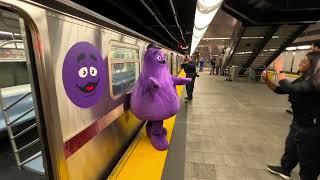 Grimace Rides the 7 Train