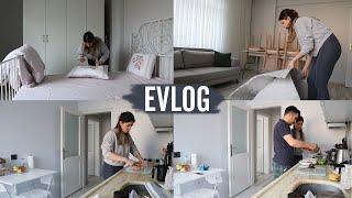 benimle evde bir gün, temizlik, yemek | evlog