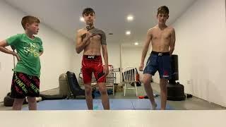 Liam vs Noah grappling 3