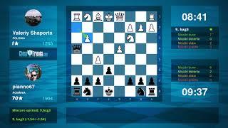 Chess Game Analysis: Valeriy Shaporta - pianno67 : 0-1 (By ChessFriends.com)