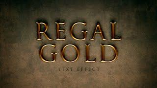 Regal Gold Text Effect in Photoshop (Layer Styles Trickery)