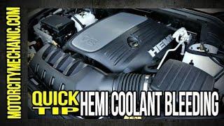 Quick Tip: 5.7 Hemi coolant bleeder location and fill procedure
