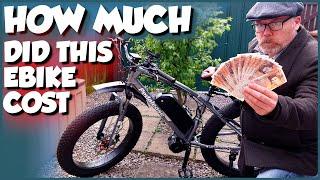 HOW MUCH DID THE ELECTRIC FAT BIKE COST - HOW MUCH DOES A 15000 WATT EBIKE BUILD COST