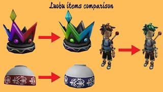 Roblox Luobu items comparisons