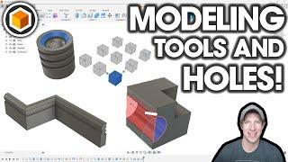 Getting Started with Fusion 360 Part 4 - Modeling Tools, Cutting Holes, and Removing Material!